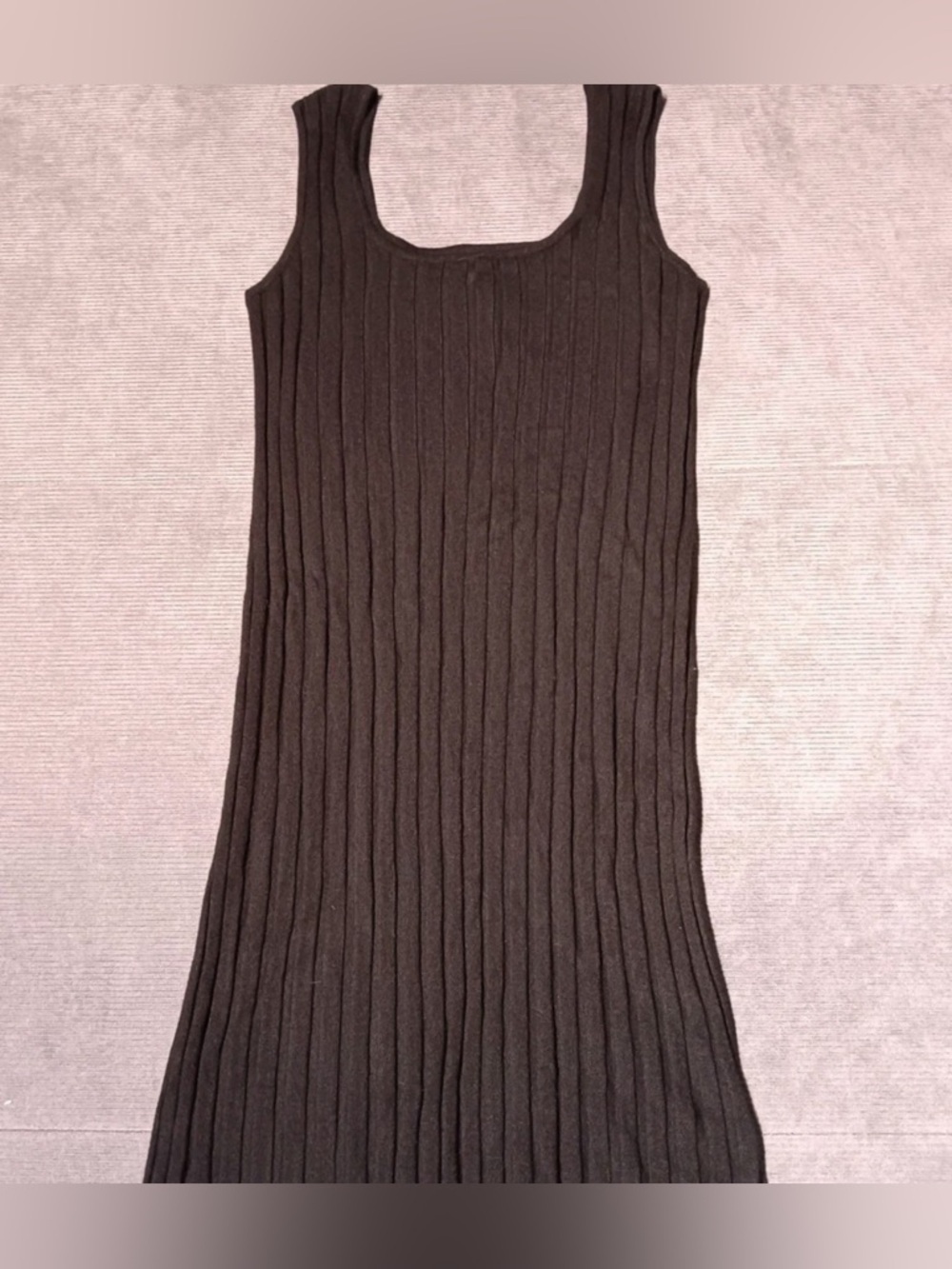 NWT-Small “ a new day “Sleeveless Ribbed Knit Dress Black Women's Style